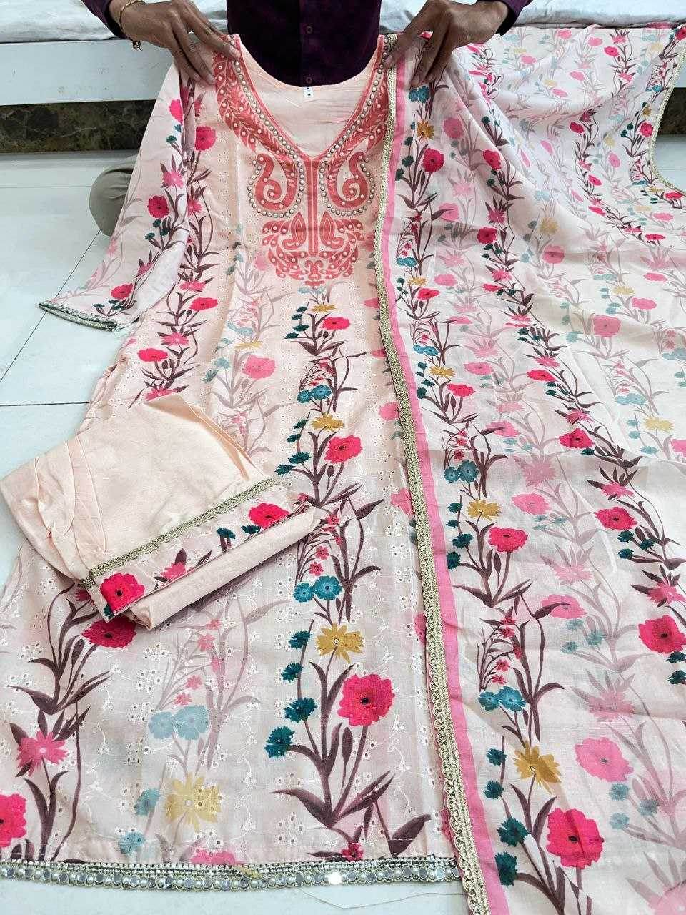 Chanderi Silk Suit - MYLUXURY LANE ENTERPRISE